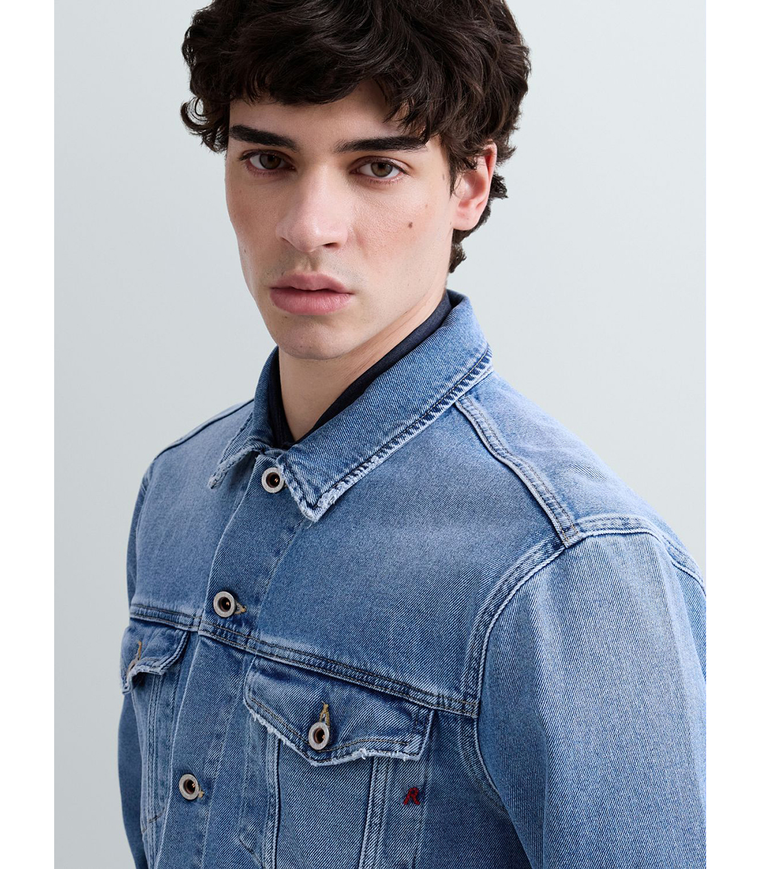 ストレッチデニムジャケット 詳細画像 ブルー 5